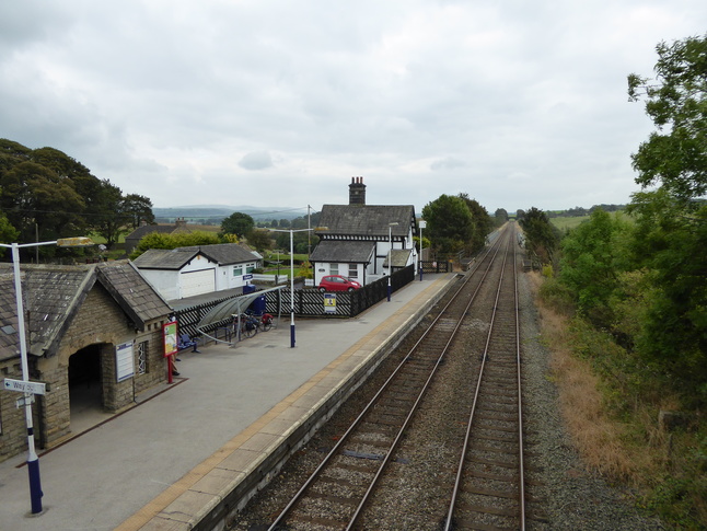 Clapham looking east from
footbridge