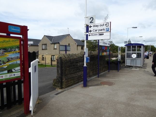 Clitheroe platform 2 exit