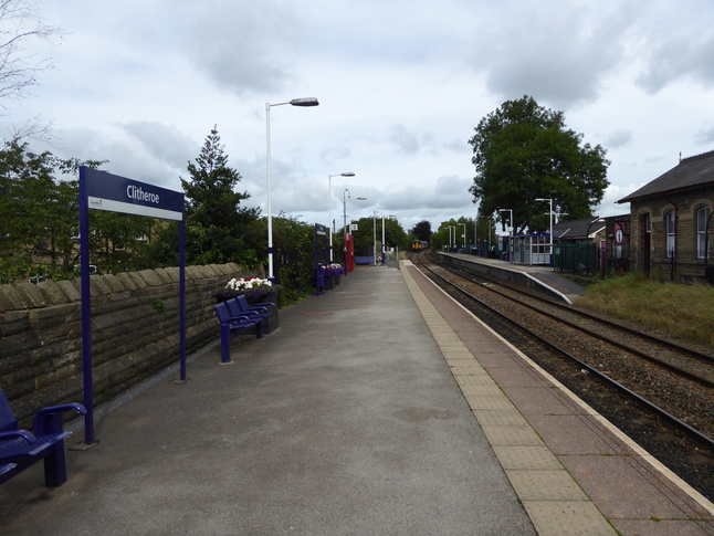 Clitheroe platform 2 looking north