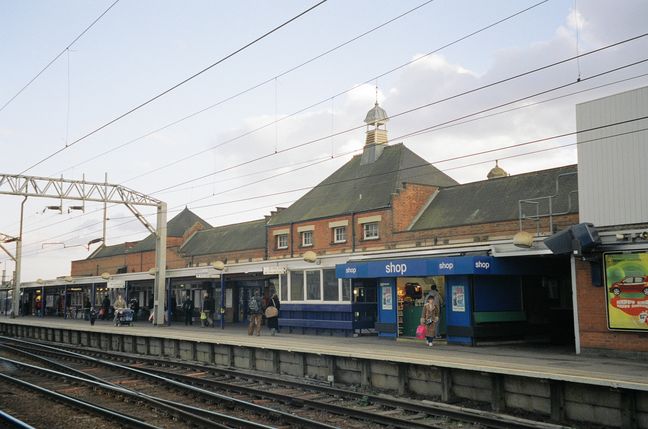 Colchester buildings, platform
side