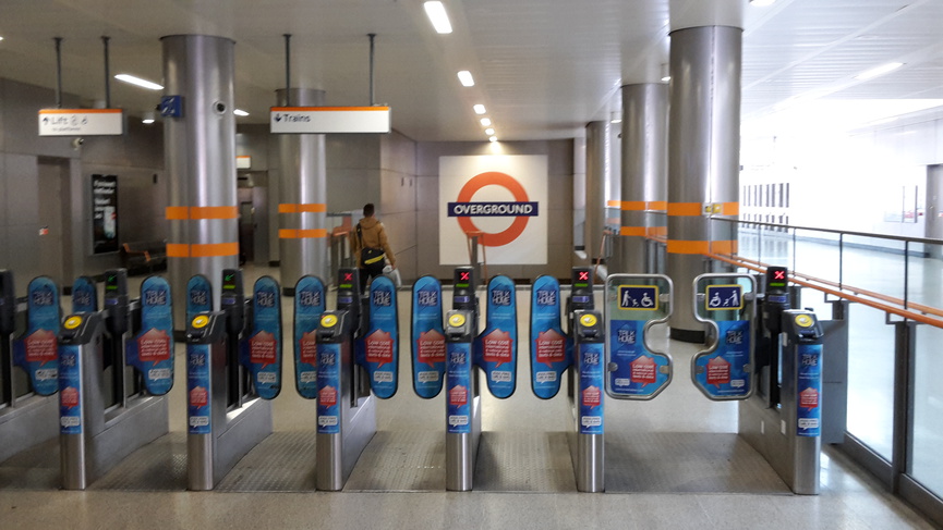 Dalston Junction ticket
gates