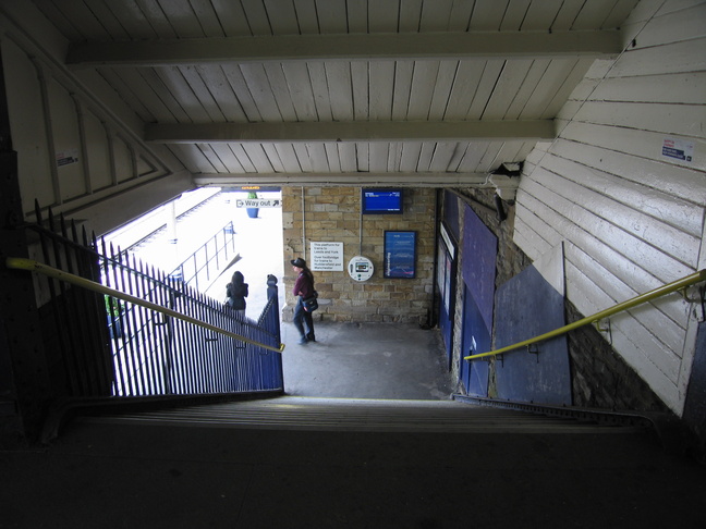 Dewsbury platform 1 footbridge
exit