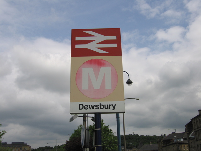 Dewsbury station sign