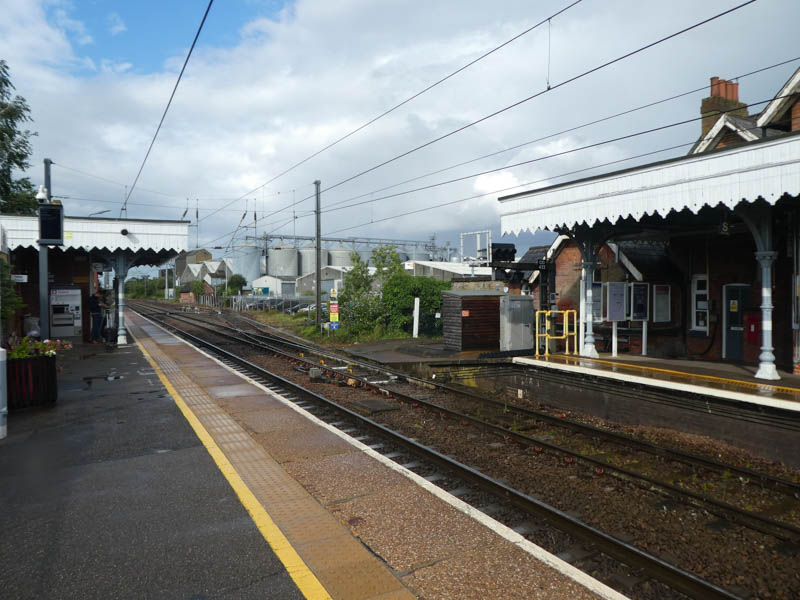 The canopies on both platforms at Diss