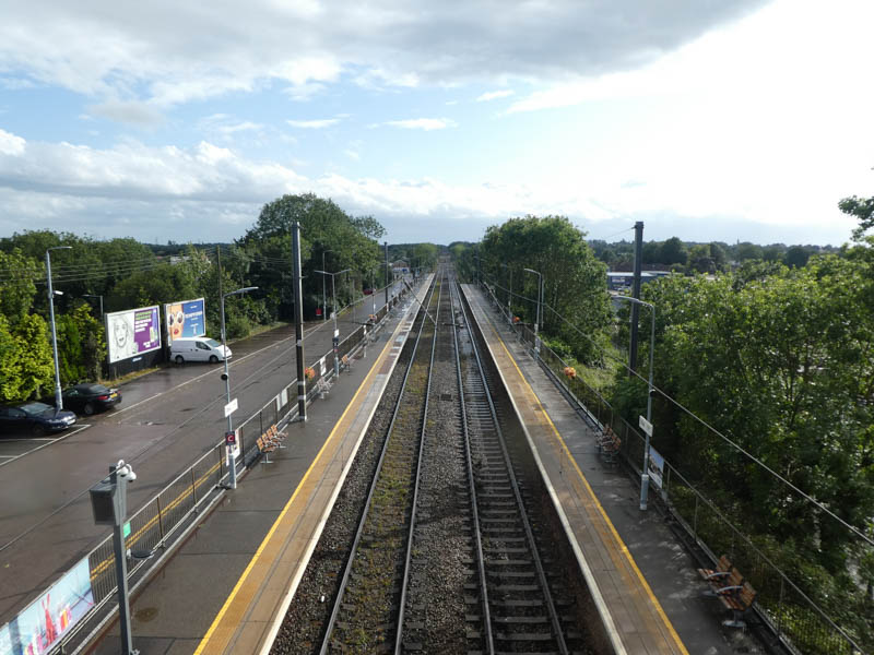 Looking south from the footbridge at Diss