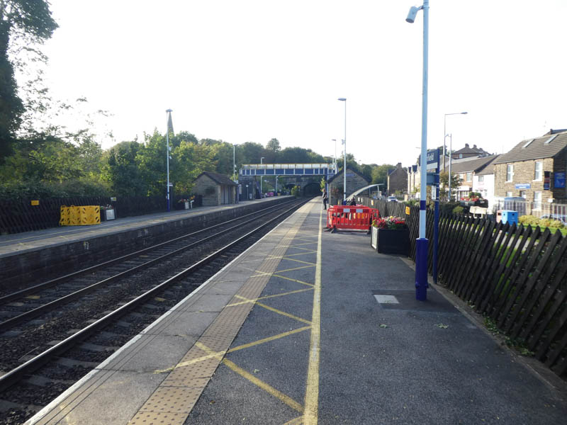 At the end of platform 1 looking west