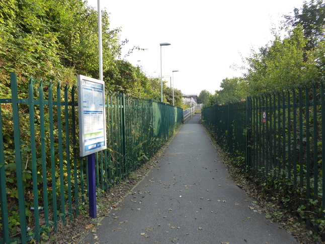 East Didsbury platform 1 path
