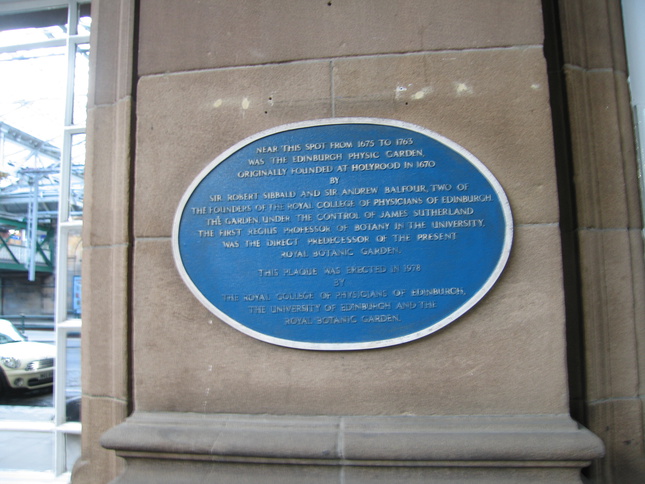 Edinburgh Waverley plaque