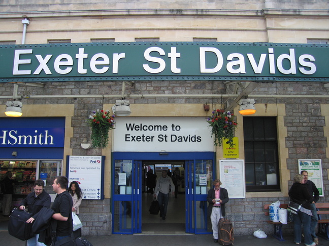 Exeter St Davids sign