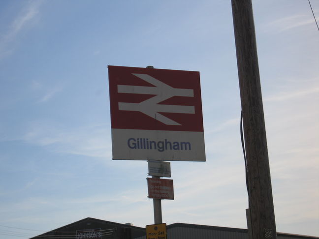 Gillingham station sign