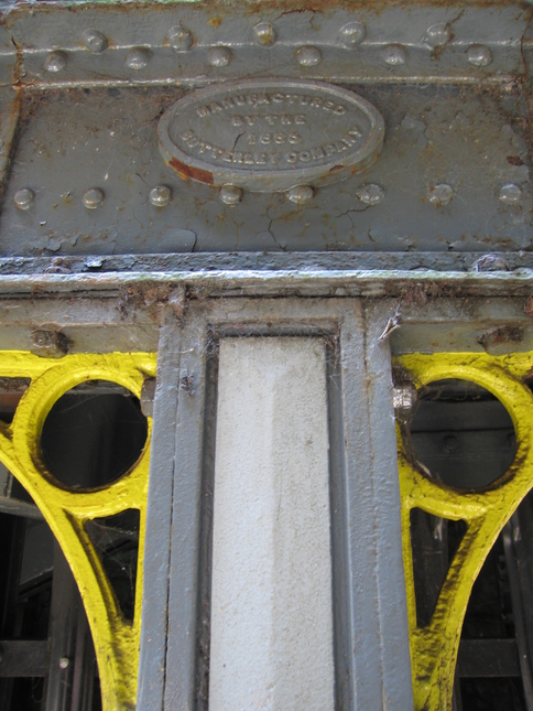 Green Lane ironwork:
Manufactured by the Butterley Company 1886