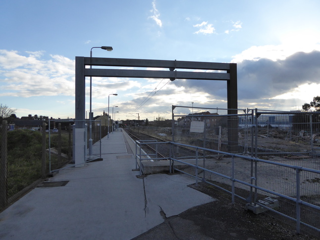 Harwich Town seen from side entrance path