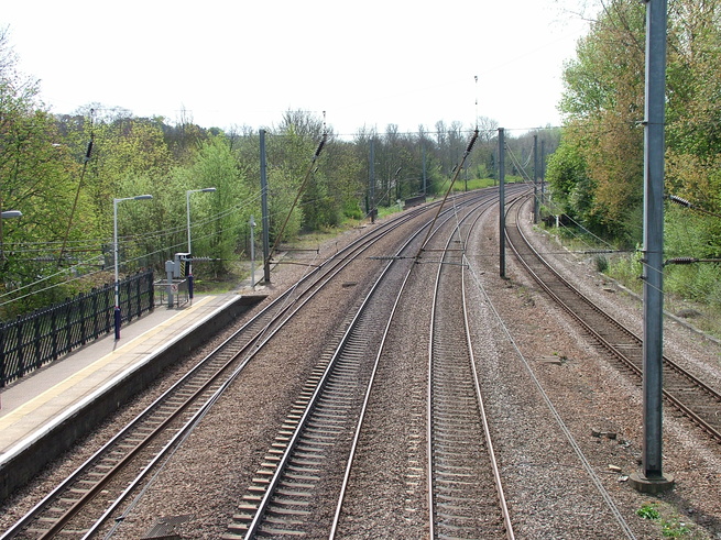 Hatfield from bridge looking
south