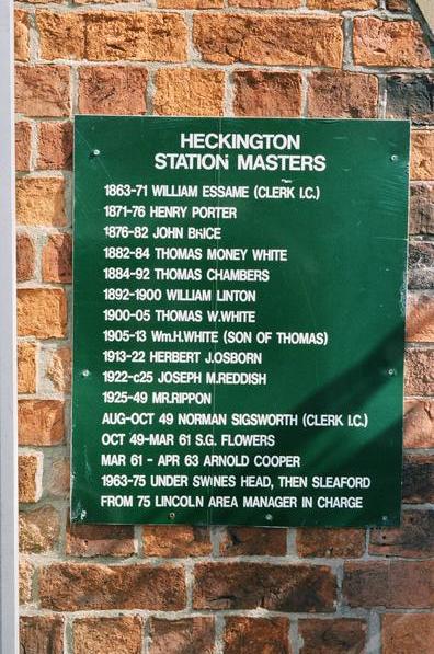 List of Heckington station
masters
