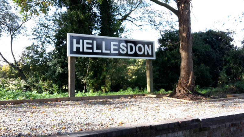 Hellesdon station sign
