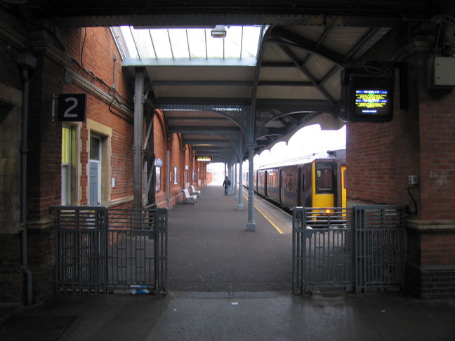 Hertford East platform 2