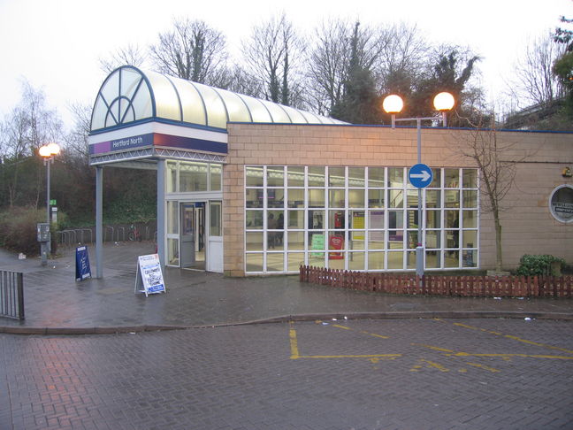 Hertford North entrance