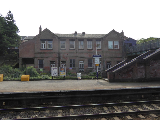 Hindley building from platform 1