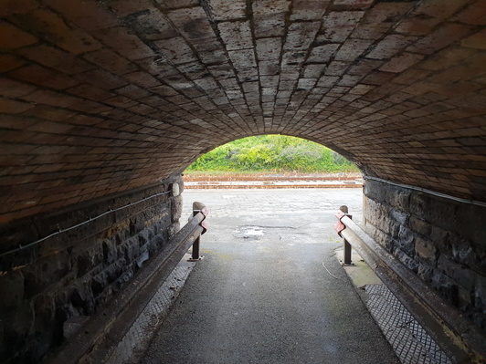 Holyhead in tunnel
