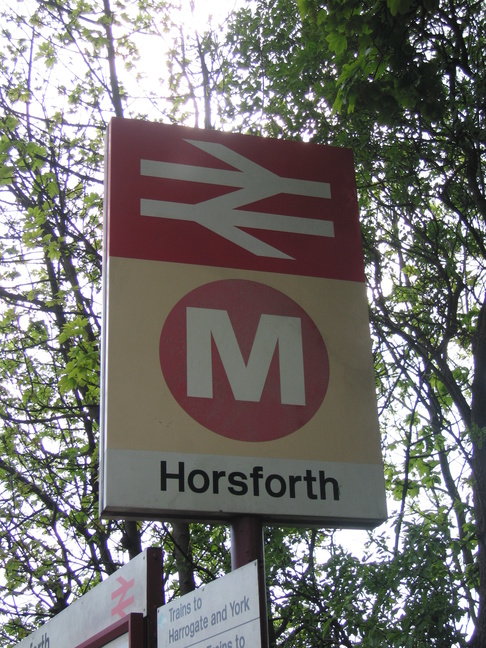 Horsforth station sign