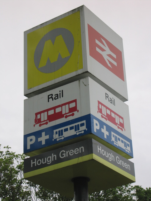 Hough Green sign