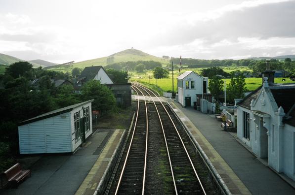 Looking West at Insch station