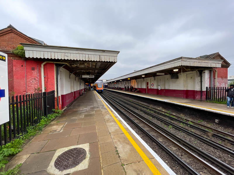 Arriving at Kenton for a medical appointment, I look along platform 2