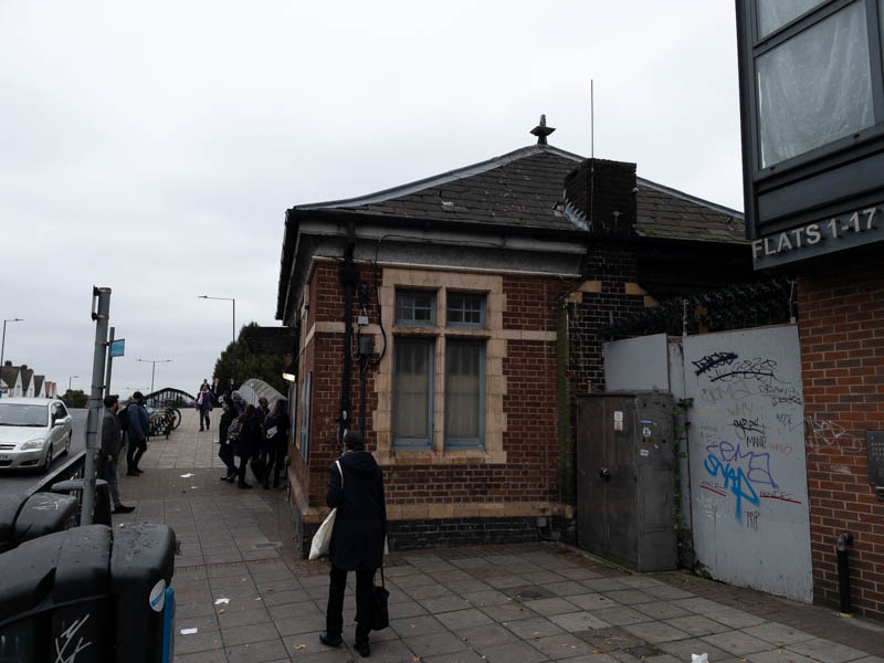 The station building seen from the west