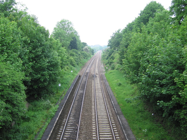 Keynsham from bridge looking
north