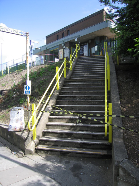 Kirkby platform 1 exit