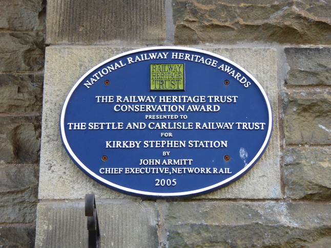Kirkby Stephen Railway
Heritage Trust plaque