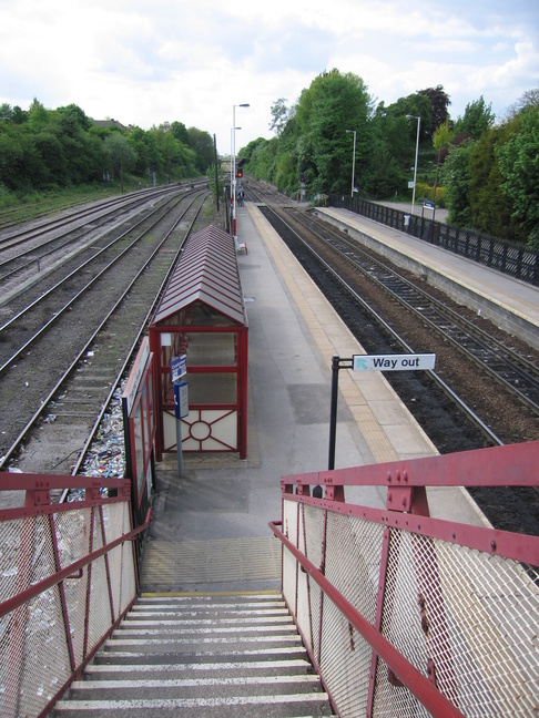 Knottingley platform 1 from
footbridge