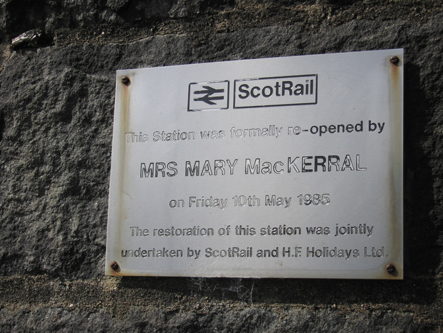 Loch Awe plaque