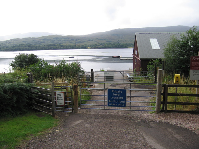 Loch Eil Outward Bound level
crossing
