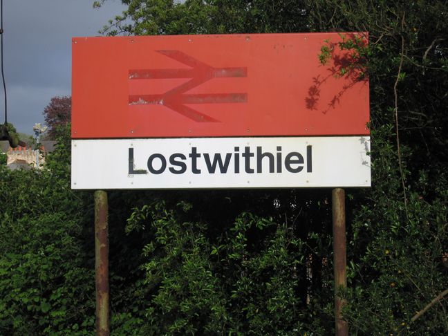 Lostwithiel sign