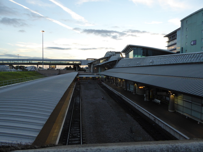 Manchester Airport platforms 1 and 2 from the bridge