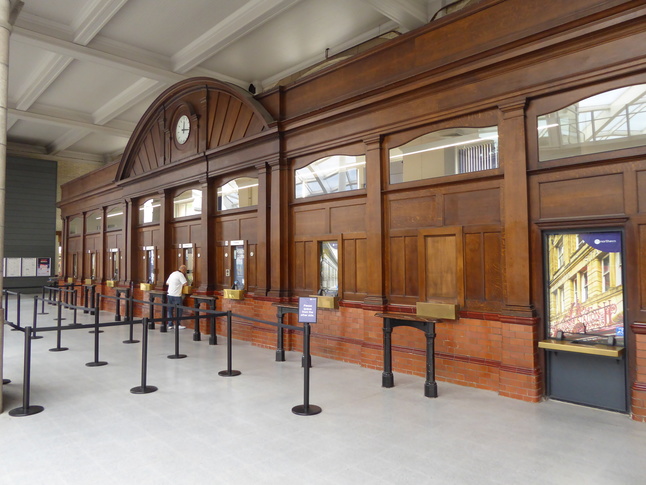 Manchester Victoria wood panelled ticket office