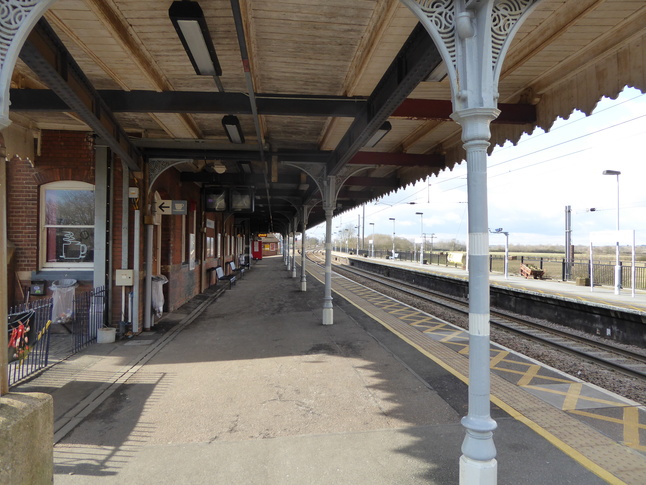 Manningtree platform 2
under the canopy