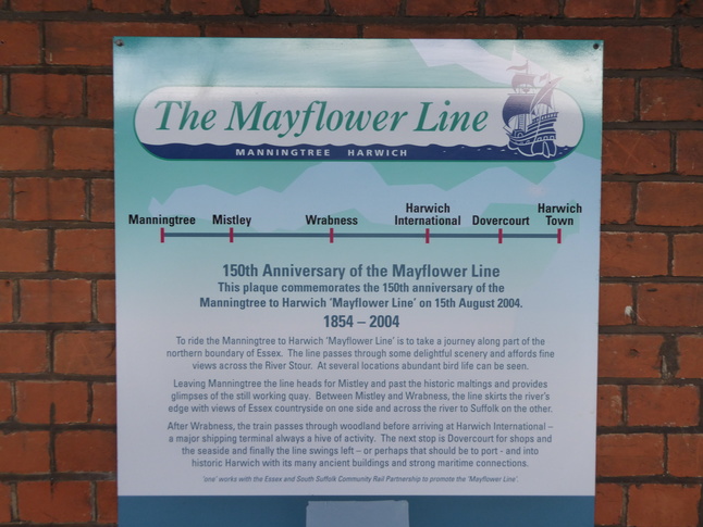 Manningtree Mayflower Line poster