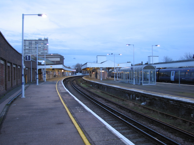 Margate platform 1 and 2 looking east
