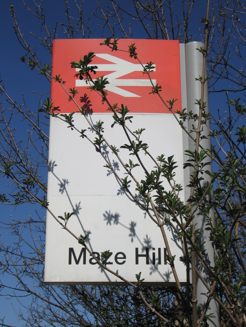Maze Hill sign