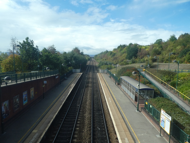 Meadowhall looking south from platforms 1 and 2 footbridge