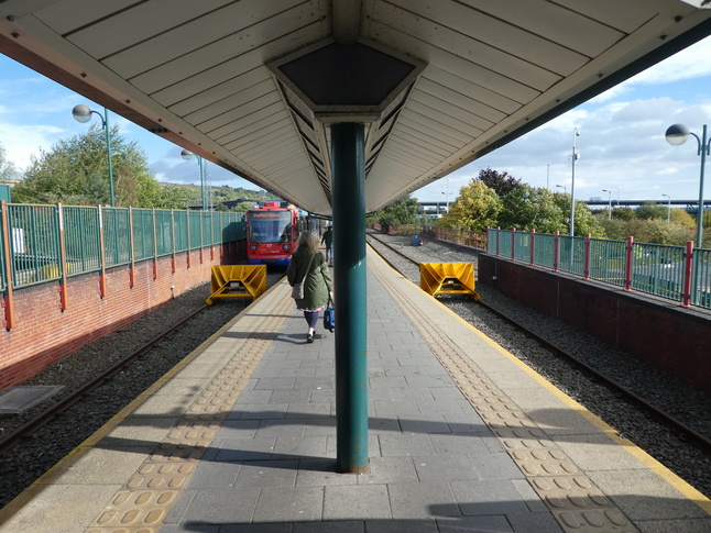 Meadowhall tram platforms