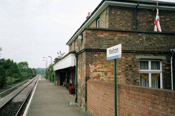 Melton station platform