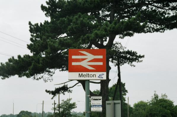 Melton station sign