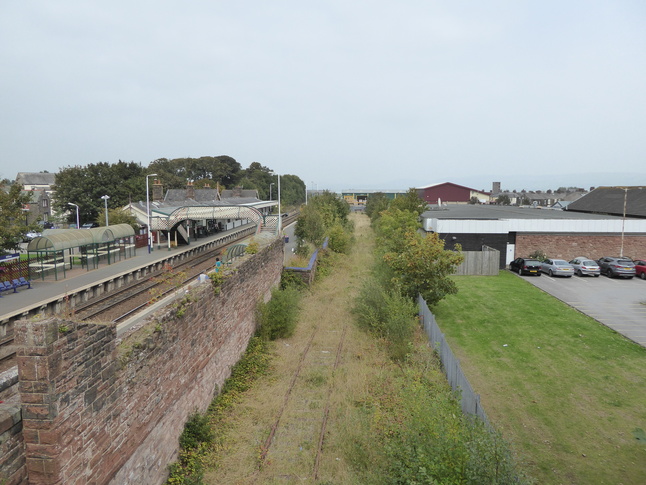 Millom from bridge looking east