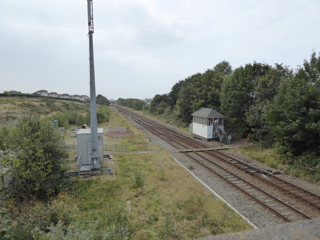 Millom from bridge looking west