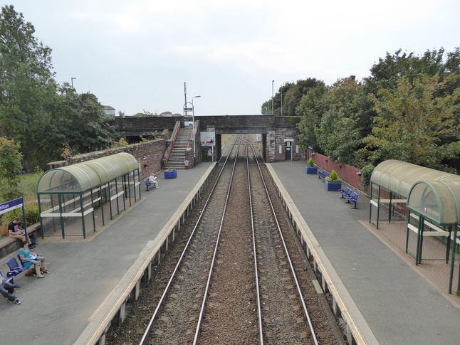 Millom from footbridge looking west