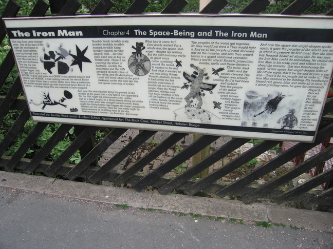 Mytholmroyd story plaque