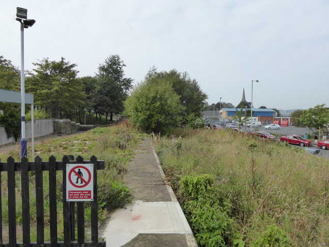 Nelson disused platform looking
west